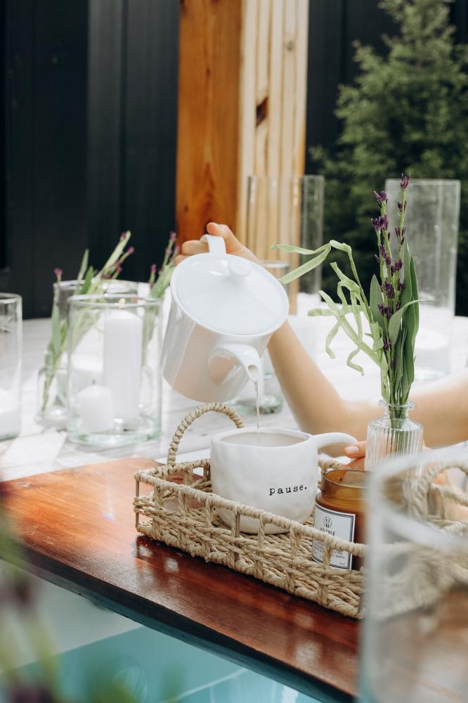 Дом с камином и ванной, встроенной в террасу